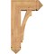 Ekena Millwork Imperial Arts and Crafts Smooth Bracket w/ Offset Brace, Western Red Cedar, 7 1/2"W x 18"D x 30"H BKT0806X18X30IMP03SWR - alternate 4
